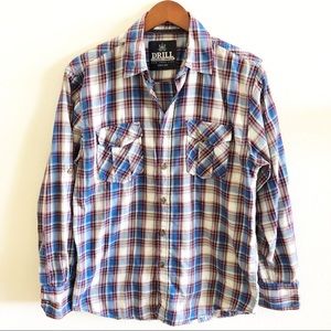 Drill Clothing Comapany Plaid Button Down Shirt